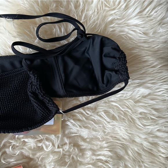 NWT OH POLLY Neena Swim Ribbed Bandeau Bikini - Picture 4 of 5